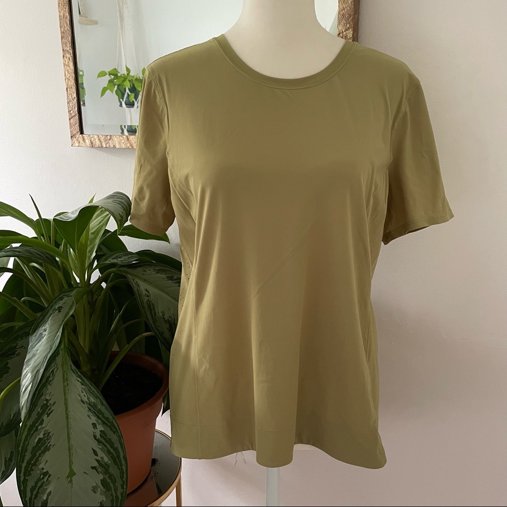Lululemon Olive Green Running Tee